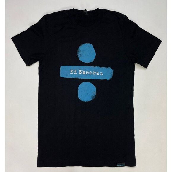 Ed Sheeran Divide Tour T-shirt Women Adult Small Black Music Short Sleeve - Picture 1 of 7